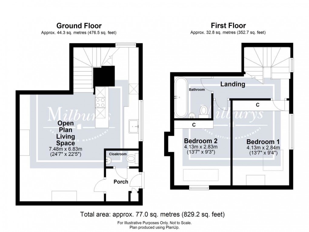 Floorplan for Thornbury, South Gloucestershire, Bristol