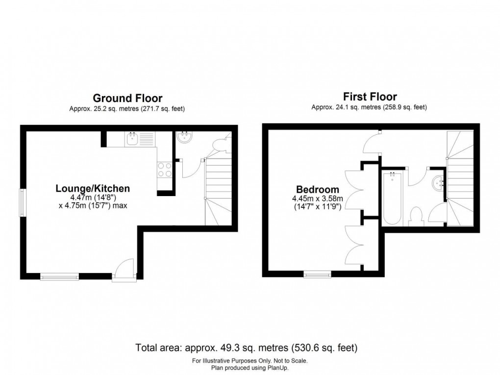 Floorplan for Pitman Mews, Wotton-under-Edge, Gloucestershire