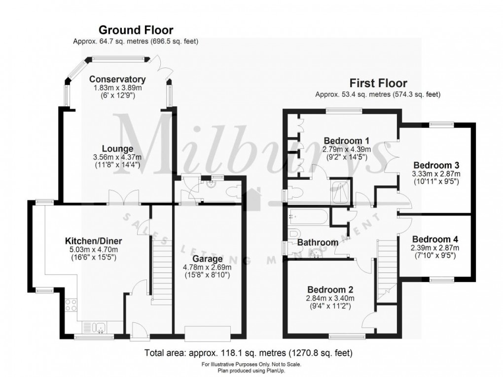 Floorplan for Frampton Cotterell, South Gloucestershire
