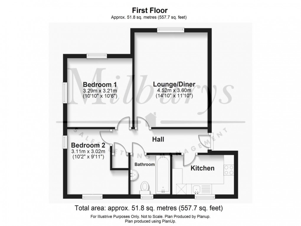 Floorplan for Bradley Stoke, South Gloucestershire, Bristol