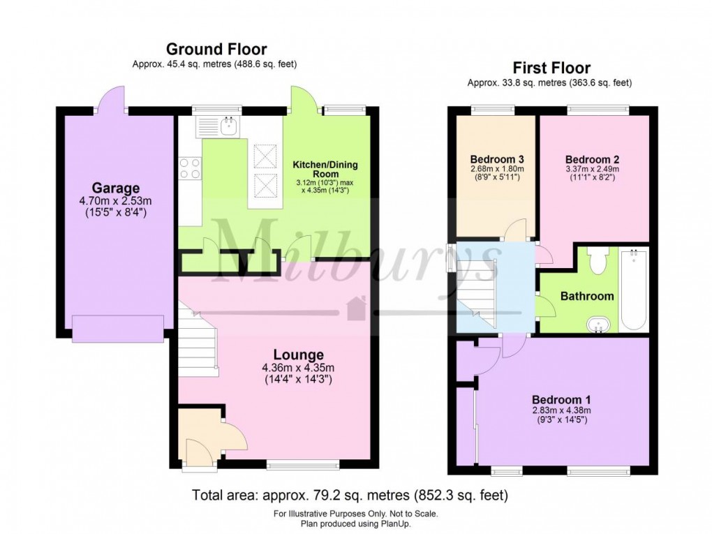 Floorplan for Bradley Stoke, South Gloucestershire