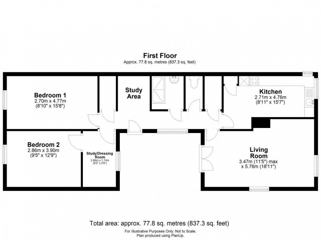 Floorplan for Thornbury, South Gloucestershire, Bristol