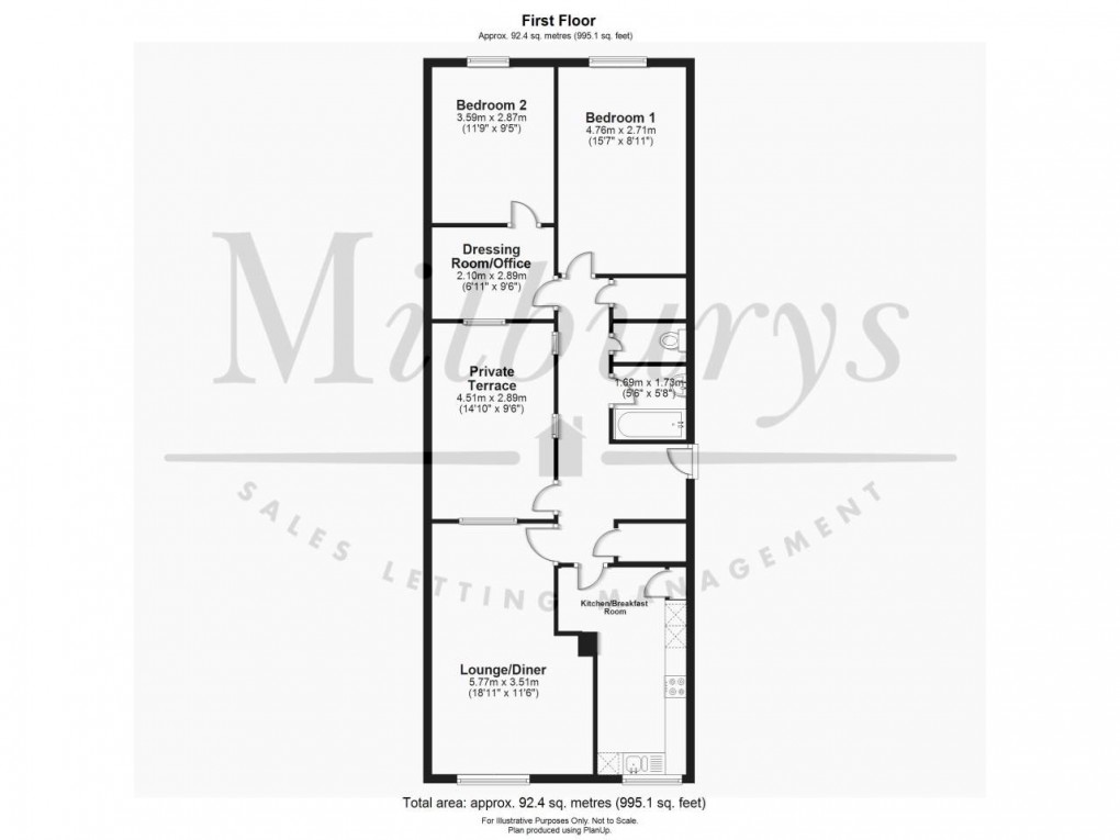 Floorplan for Thornbury, South Gloucestershire, Bristol