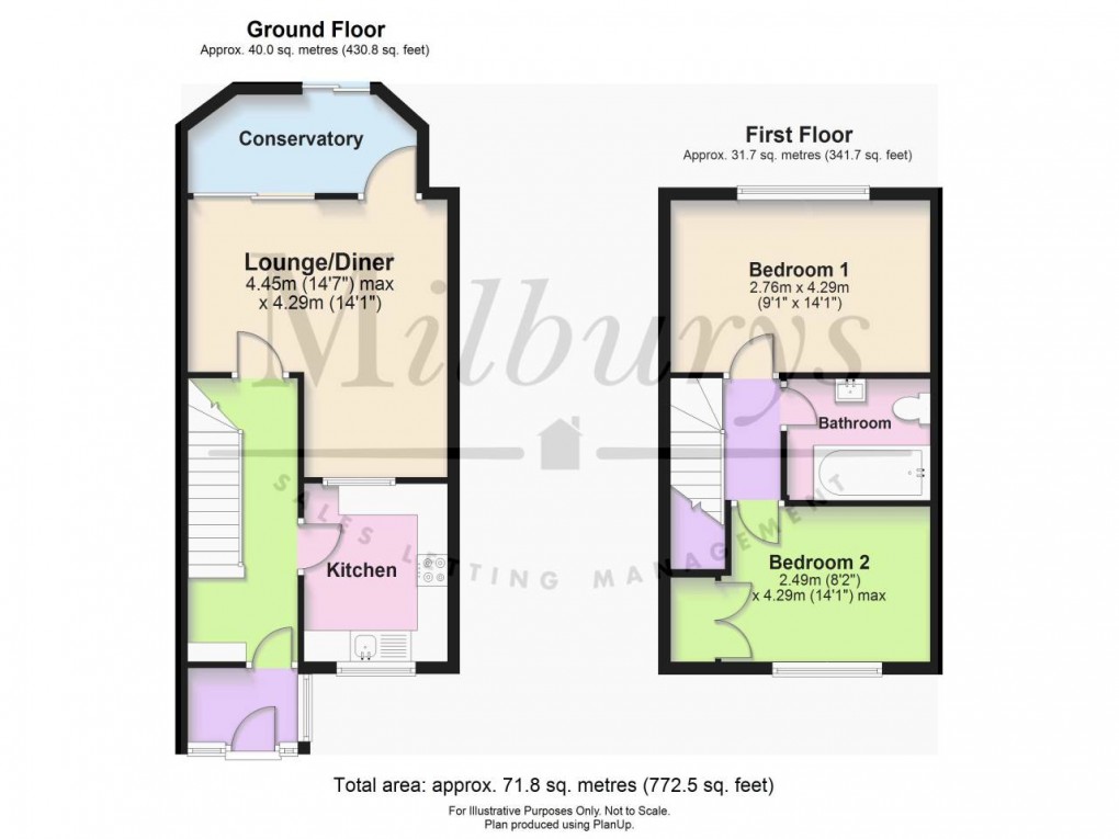 Floorplan for Durns Road, Wotton-under-Edge