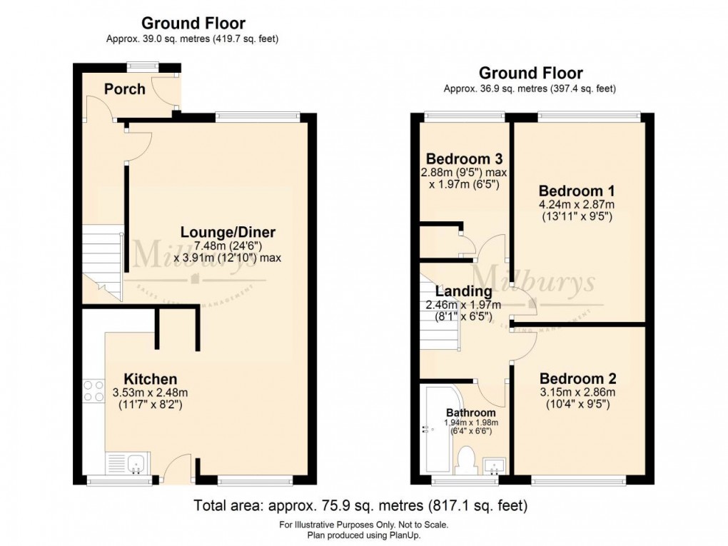 Floorplan for Thornbury, South Gloucestershire