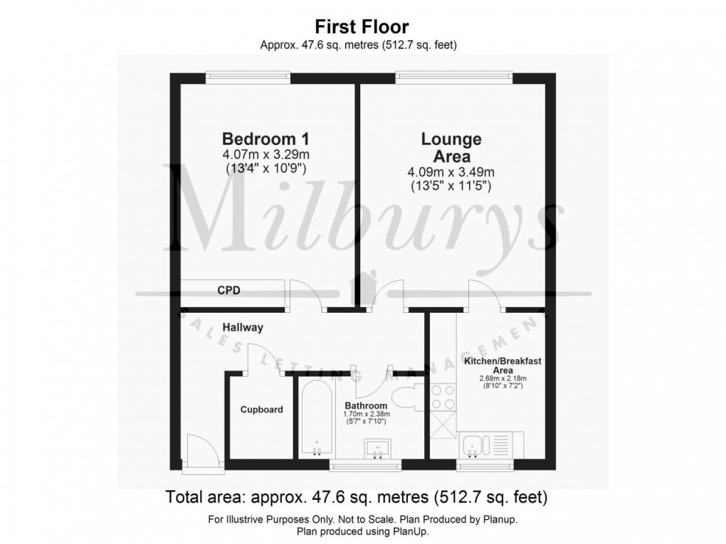 Floorplan for Thornbury, South Gloucestershire, Bristol