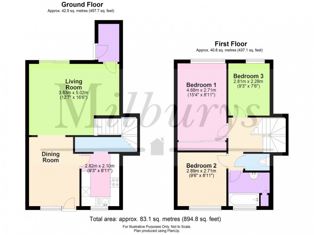 Floorplan for Thornbury, South Gloucestershire