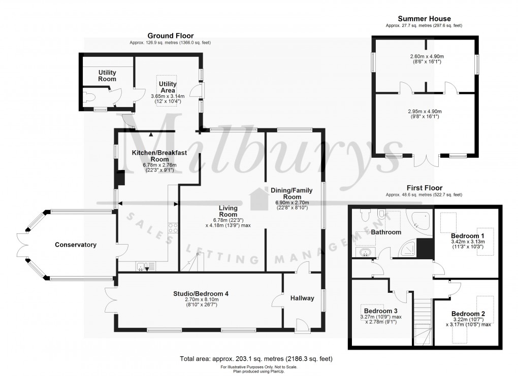 Floorplan for Breadstone, Berkeley, Gloucestershire