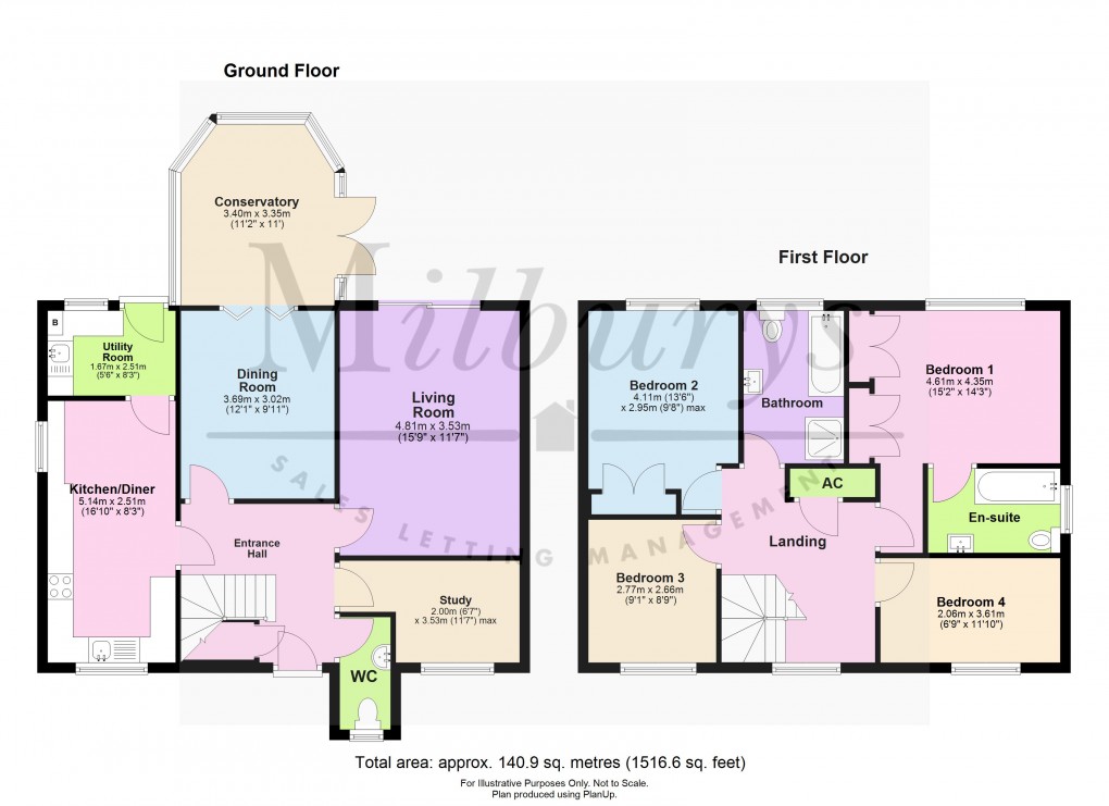 Floorplan for Canters Leaze, Wickwar, South Gloucestershire