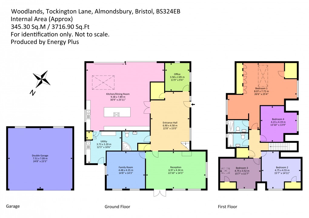 Floorplan for Tockington Lane, Lower Almondsbury, South Gloucestershire