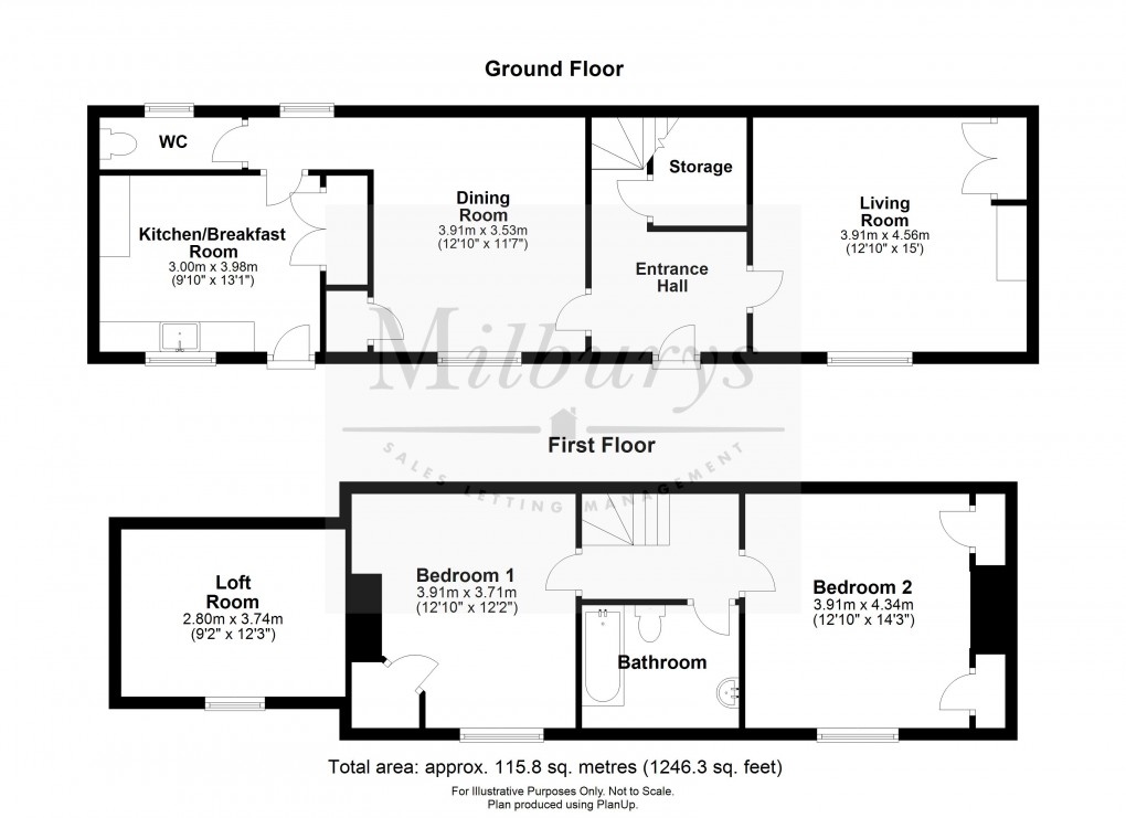 Floorplan for Main Road, Woodford, Gloucestershire