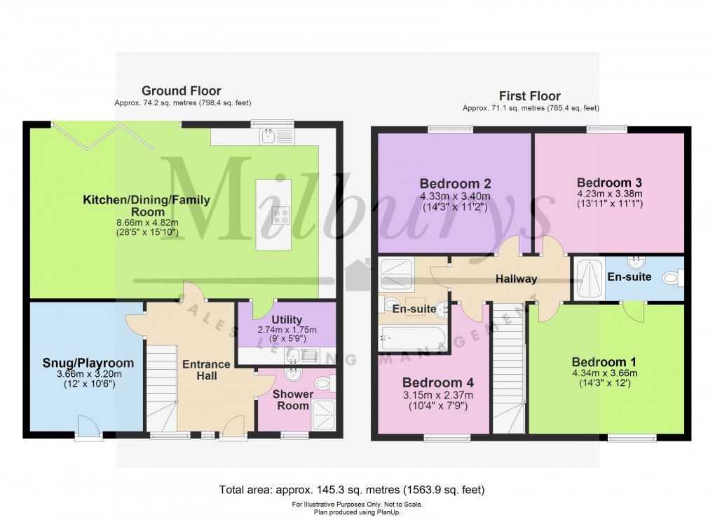 Floorplan for Box Hedge Lane, Coalpit Heath, Bristol