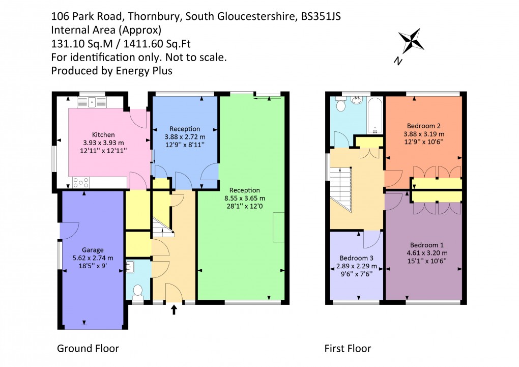 Floorplan for Park Road, Thornbury, South Gloucestershire