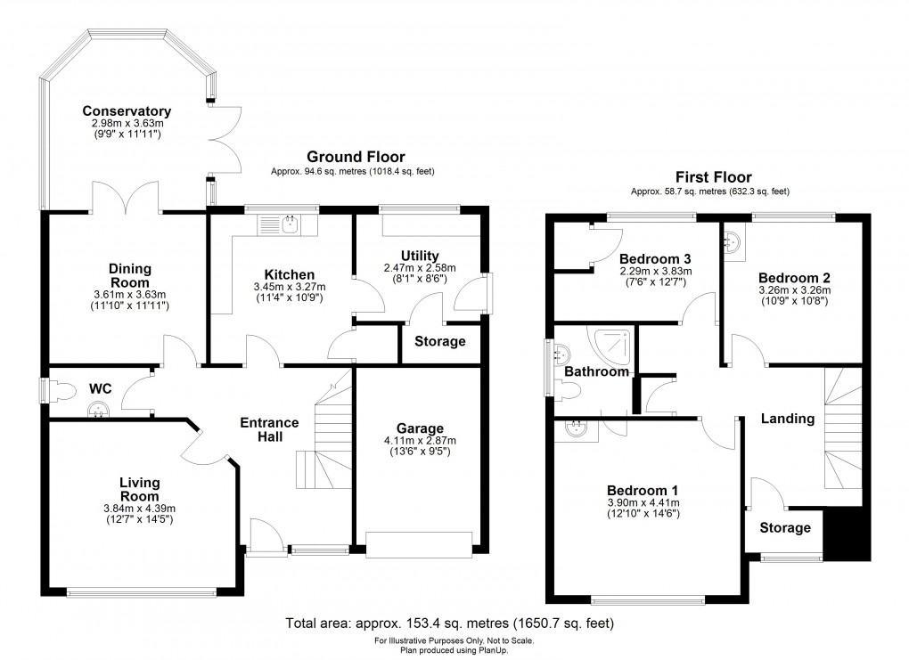 Floorplan for Orchard Rise, Olveston, South Gloucestershire