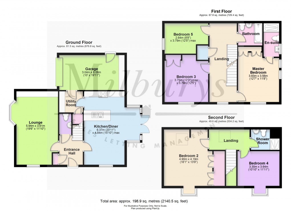 Floorplan for Wainblade Court, Yate, South Gloucestershire