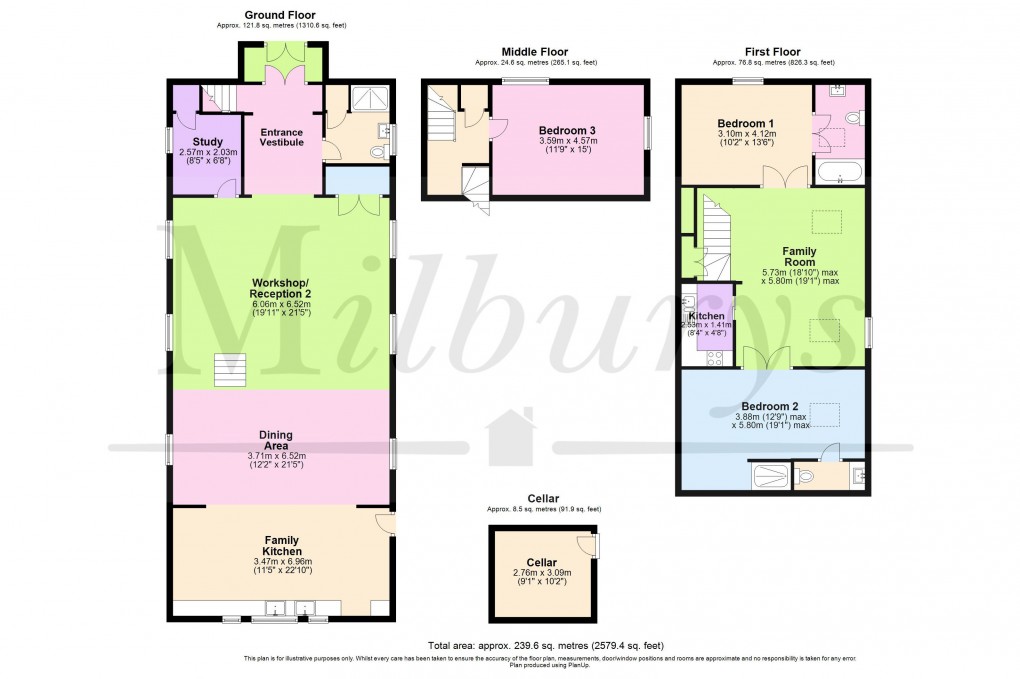 Floorplan for Old Town, Wotton-under-Edge, Gloucestershire