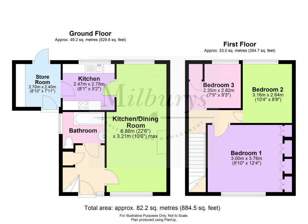 Floorplan for Cherry Orchard, Wotton-under-Edge, Gloucestershire