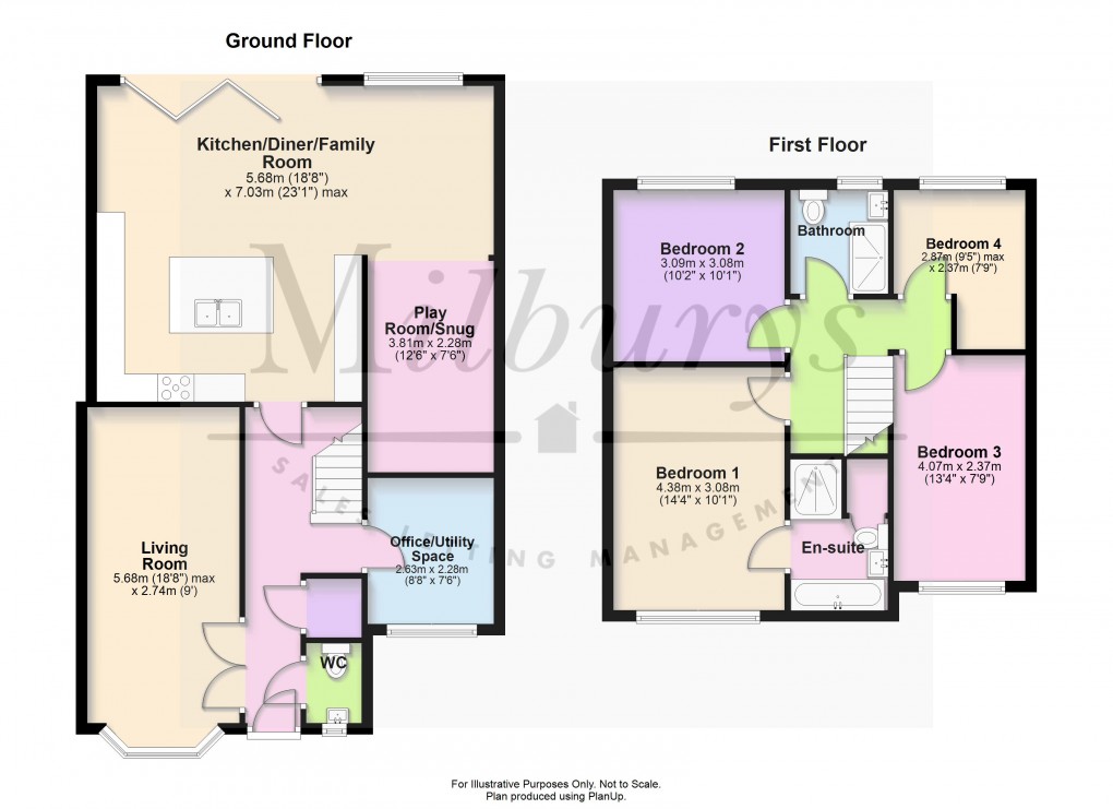 Floorplan for Couzens Close, Chipping Sodbury, South Gloucestershire