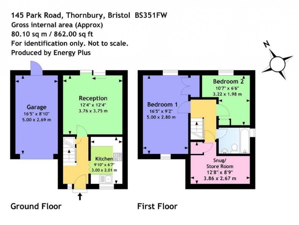 Floorplan for Park Road, Thornbury, South Gloucestershire