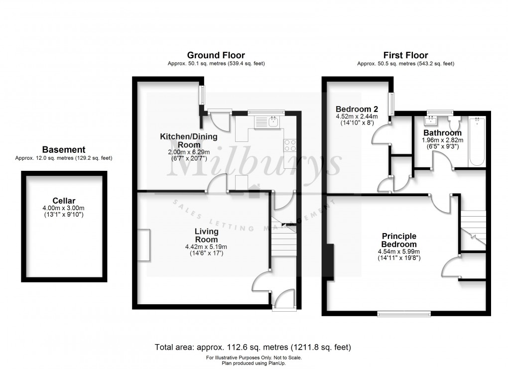 Floorplan for The Hill, Almondsbury, South Gloucestershire