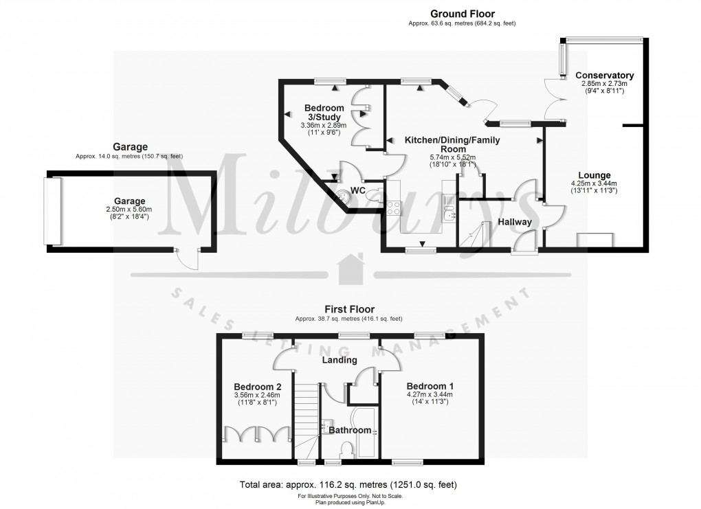 Floorplan for Church Road, Lower Almondsbury, South Gloucestershire