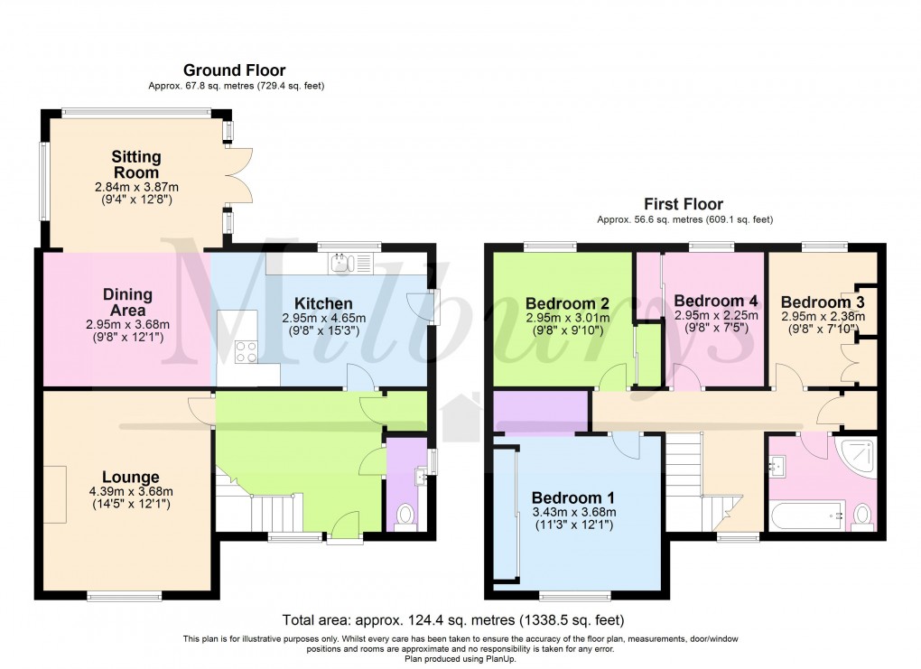 Floorplan for Cornwall Crescent, Yate, South Gloucestershire