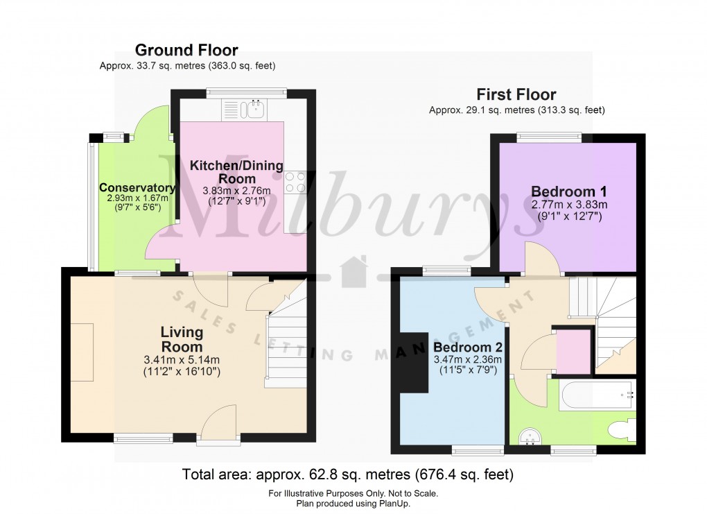 Floorplan for Bradley Road, Wotton-under-Edge, Gloucestershire