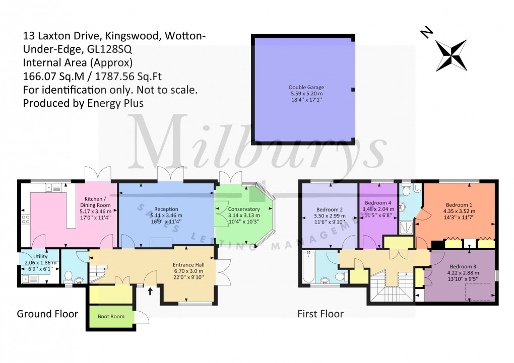 Floorplan for Laxton Drive, Kingswood, Wotton-Under-Edge, Gloucestershire