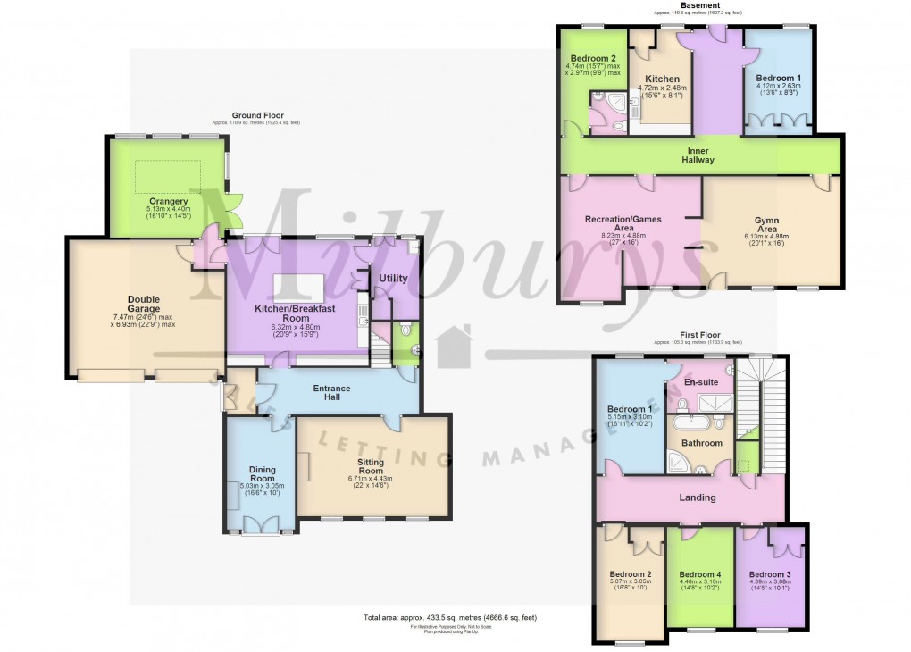 Floorplan for Old Gloucester Road, Winterbourne, South Gloucestershire