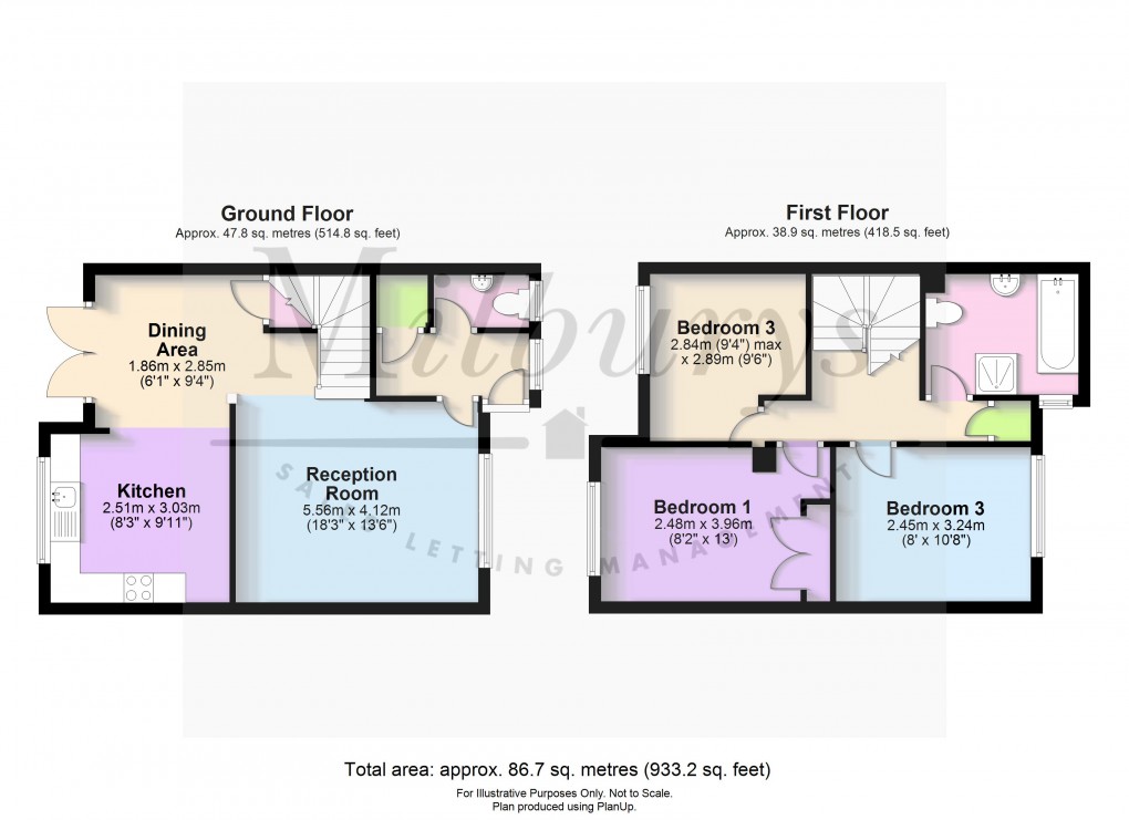 Floorplan for Court Orchard, Wotton-under-Edge, Gloucestershire