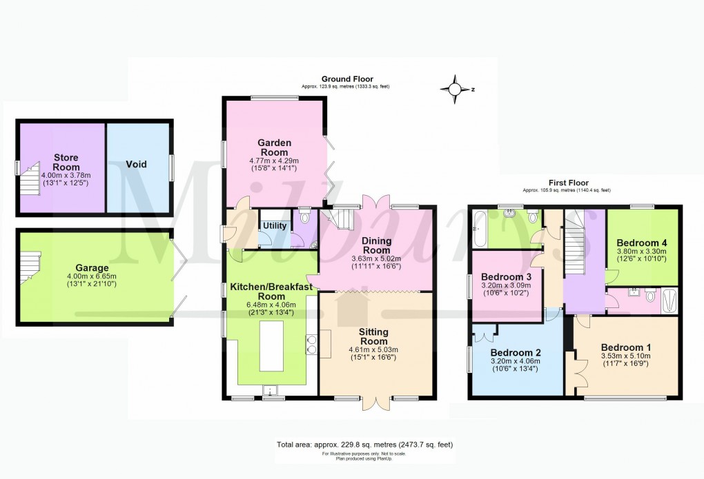 Floorplan for Bristol Road, Hambrook, South Gloucestershire