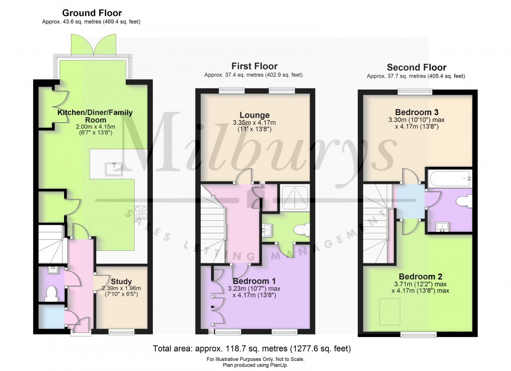 Floorplan for Autumn Brook, Yate, South Gloucestershire