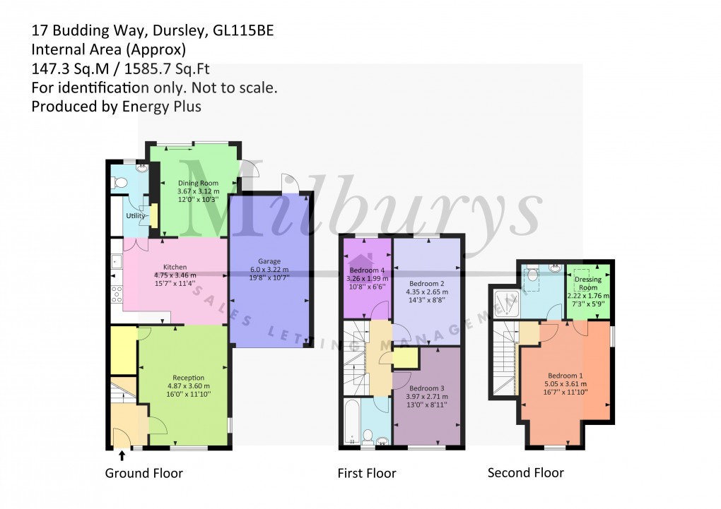 Floorplan for Budding Way, Dursley, Gloucestershire