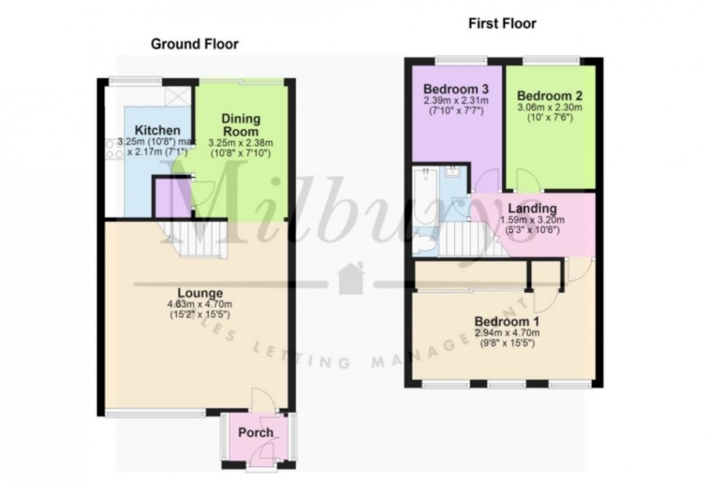 Floorplan for Oaktree Avenue, Pucklechurch, Bristol