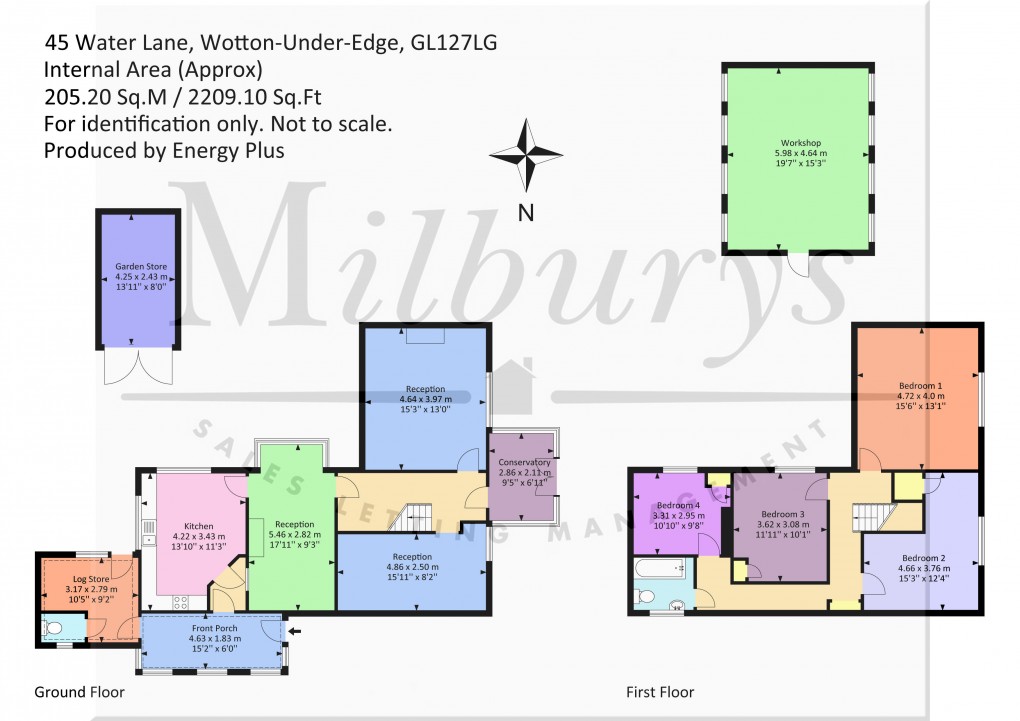 Floorplan for Water Lane, Wotton-under-Edge, Gloucestershire