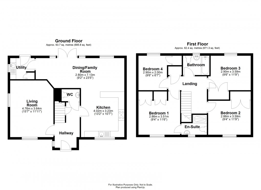 Floorplan for Walnut Field, Tytherington, South Gloucestershire