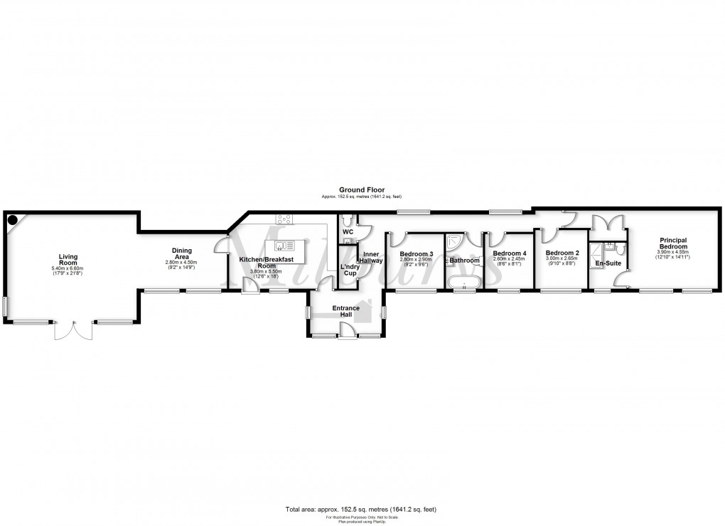 Floorplan for Charfield Road, Kingswood, Wotton-under-Edge, Gloucestershire