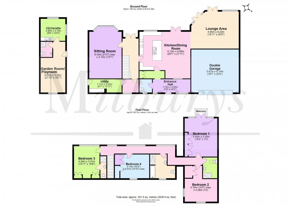 Floorplan for Cotswold Lane, Old Sodbury, South Gloucestershire