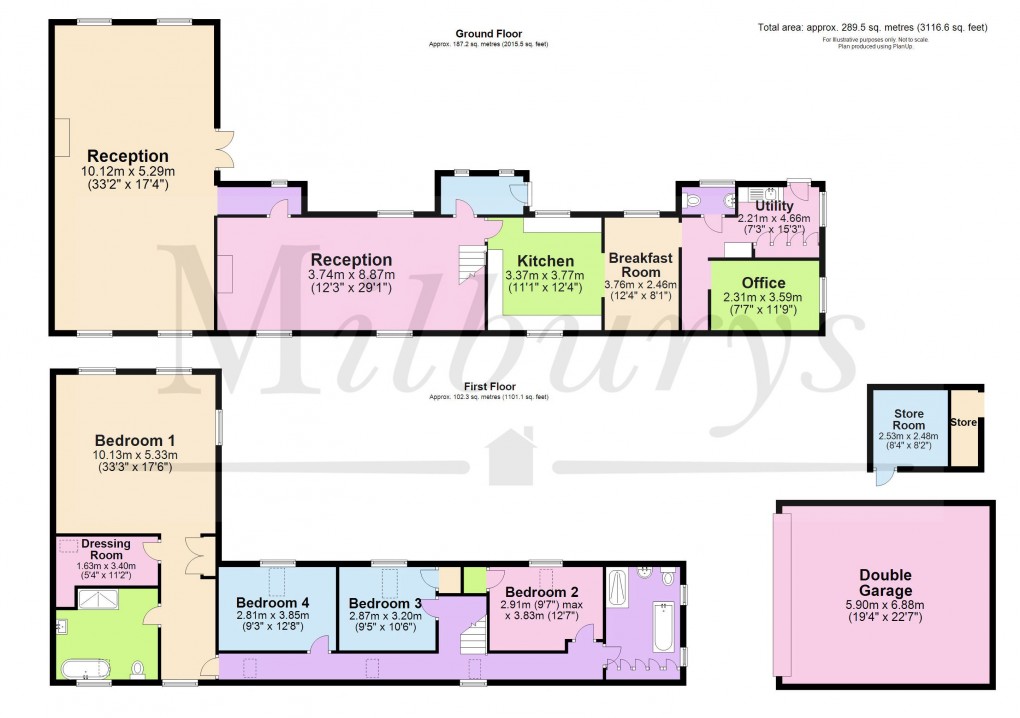 Floorplan for Dyers Lane, Iron Acton, South Gloucestershire