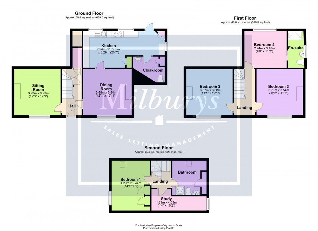 Floorplan for Hillesley Road, Kingswood, Gloucestershire