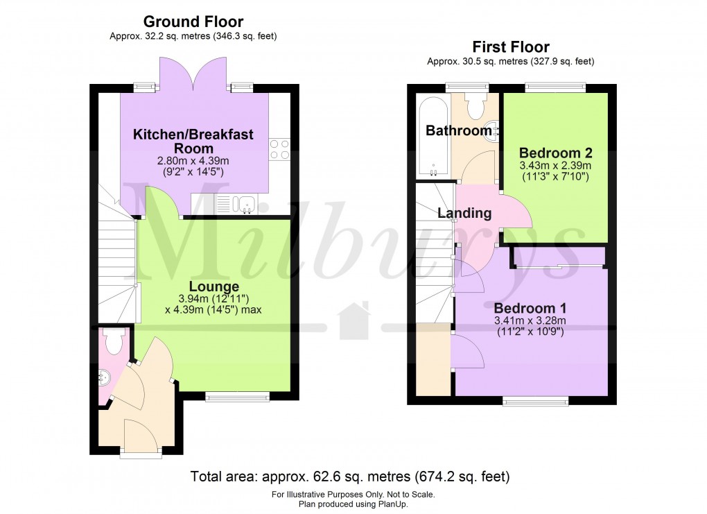 Floorplan for Buckthorn Court, Yate, South Gloucestershire