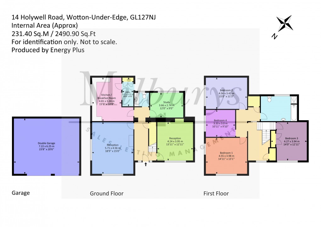 Floorplan for Holywell Road, Wotton-under-Edge, Gloucestershire