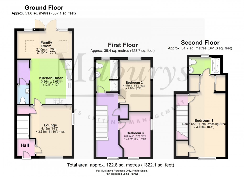 Floorplan for Weavers Way, Chipping Sodbury, South Gloucestershire