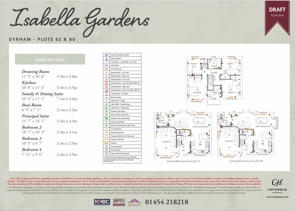 Floorplan for Isabella Gardens, Chipping Sodbury, South Gloucestershire