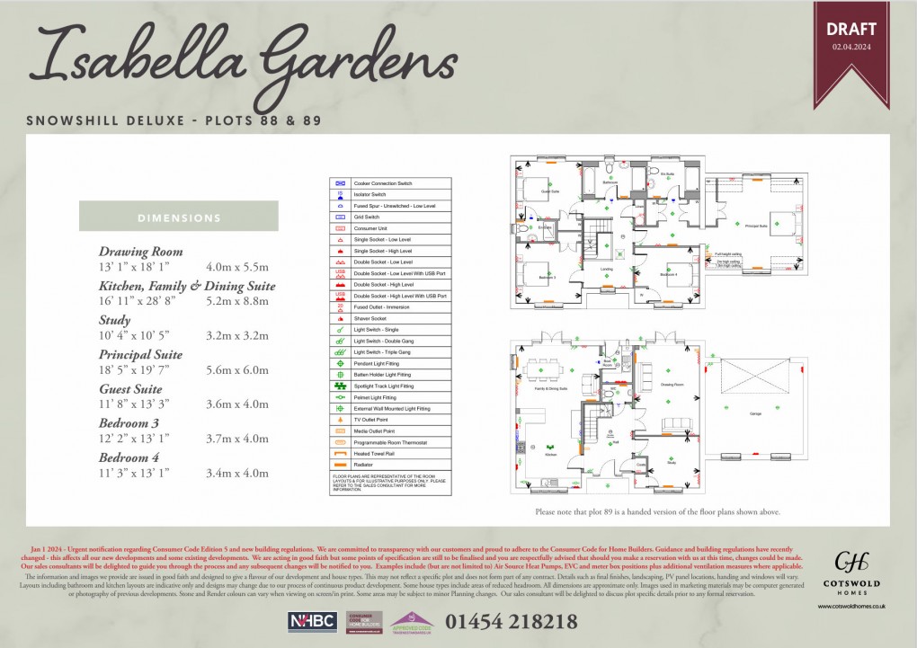 Floorplan for Isabella Gardens, Chipping Sodbury, South Gloucestershire