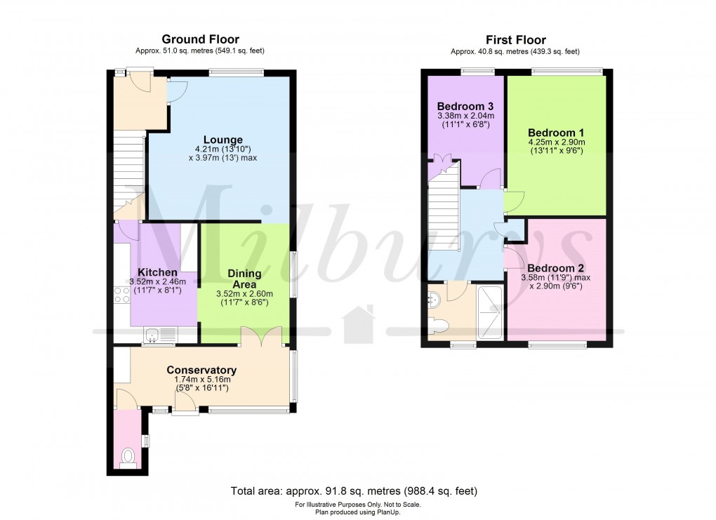 Floorplan for Lyndale Road, Yate, South Gloucestershire