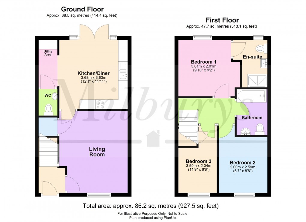 Floorplan for Weavers Way, Chipping Sodbury, Gloucestershire