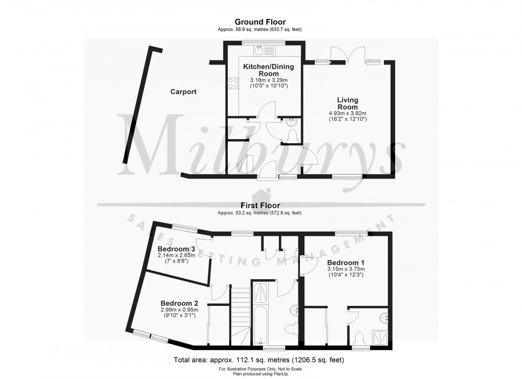 Floorplan for Thornbury, Bristol, Gloucestershire