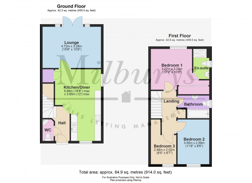 Floorplan for Dowsell Way, Yate, Bristol