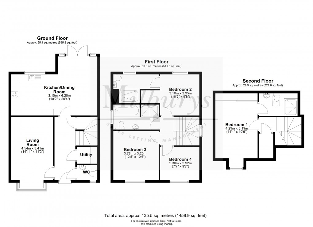 Floorplan for Otter Way, Thornbury, South Gloucestershire